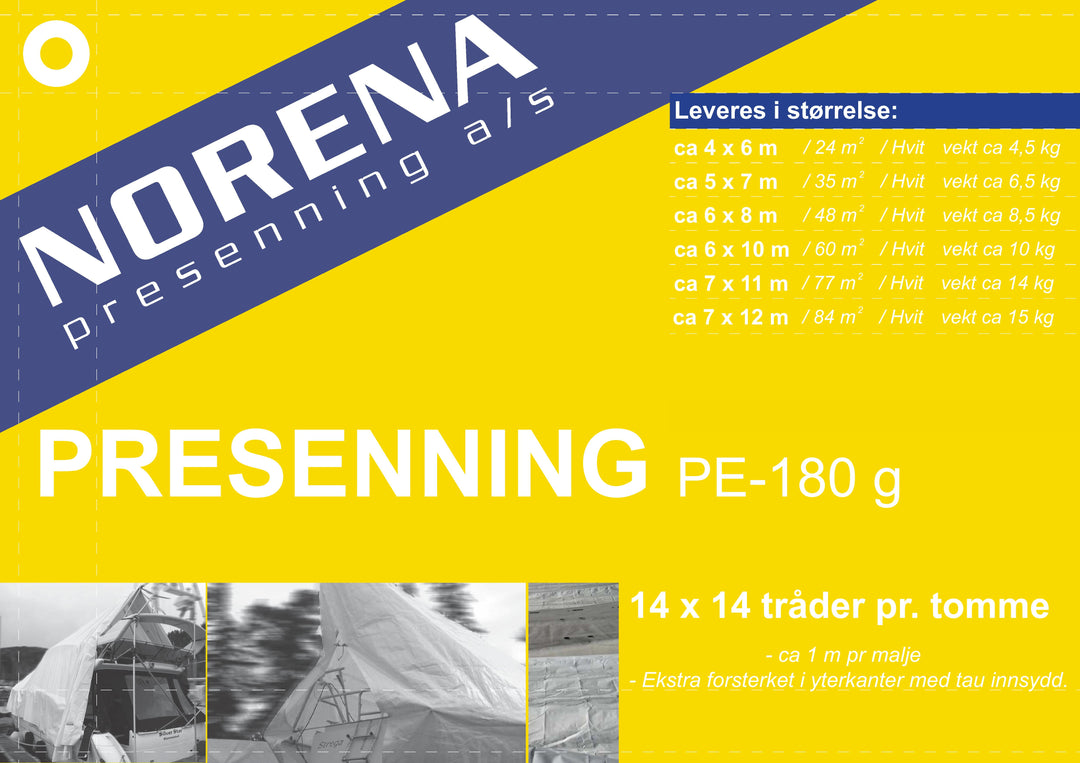 PE - lettpresenning 180g